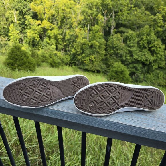 Converse Chuck Taylor All Star White Leather High Top Sneakers - Picture 5 of 8